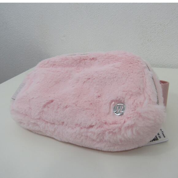 Lululemon Handbags - Lululemon Everywhere Belt Bag Plush Fleece in Strawberry Milkshake Baby Pink